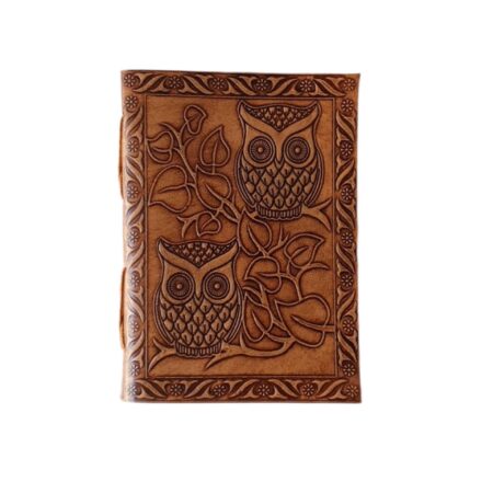 Handmade Vintage Leather Diary with Antique Key | Refillable Travel Journal
