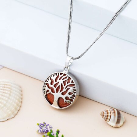 Crystal Tree of Life Pendant Simple White crystal Mineral Jewellery for Men Women Pendulum Necklace Family Tree Necklace Tree of Life Gemstone White crystal