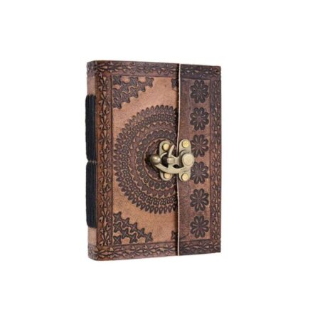 Handmade Leather Travel Journal – Key Closure Notebook
