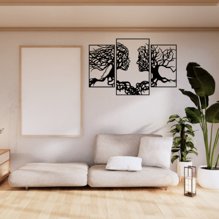 Rustic Wooden Look MDF Wall Art – Vintage Style Wall Accent